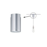 Support de plafond en aluminium argenté pour suspensions avec fixation de câble pour éclairage moderne