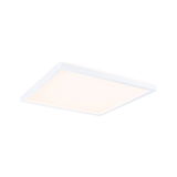 Plafonnier LED carré blanc avec lumière blanc chaud pour espaces de vie modernes