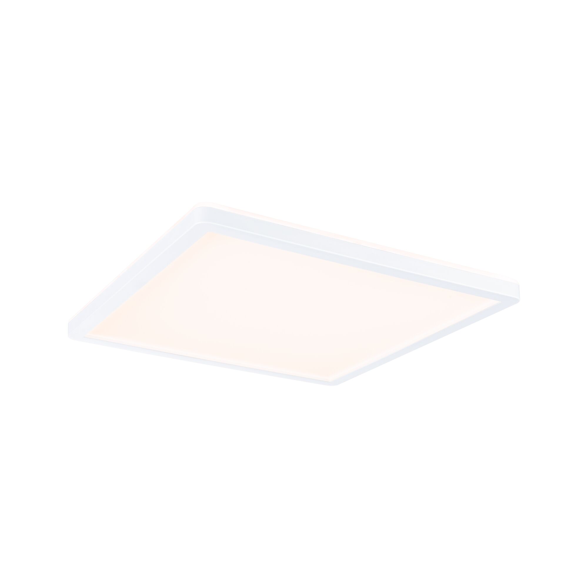 Panneau LED Atria Shine Backlight IP44 carré 293x293mm 16W 1600lm 3000K Blanc Plafonnier LED carré blanc avec lumière blanc chaud pour espaces de vie modernes