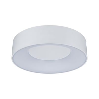 Ronde witte plafondlamp van kunststof met modern design voor energiezuinige LED-verlichting