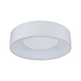 Runde weiße Deckenleuchte aus Kunststoff mit modernem Design für energiesparende LED-Beleuchtung