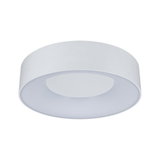 Runde weiße Deckenleuchte aus Kunststoff mit modernem Design für energiesparende LED-Beleuchtung