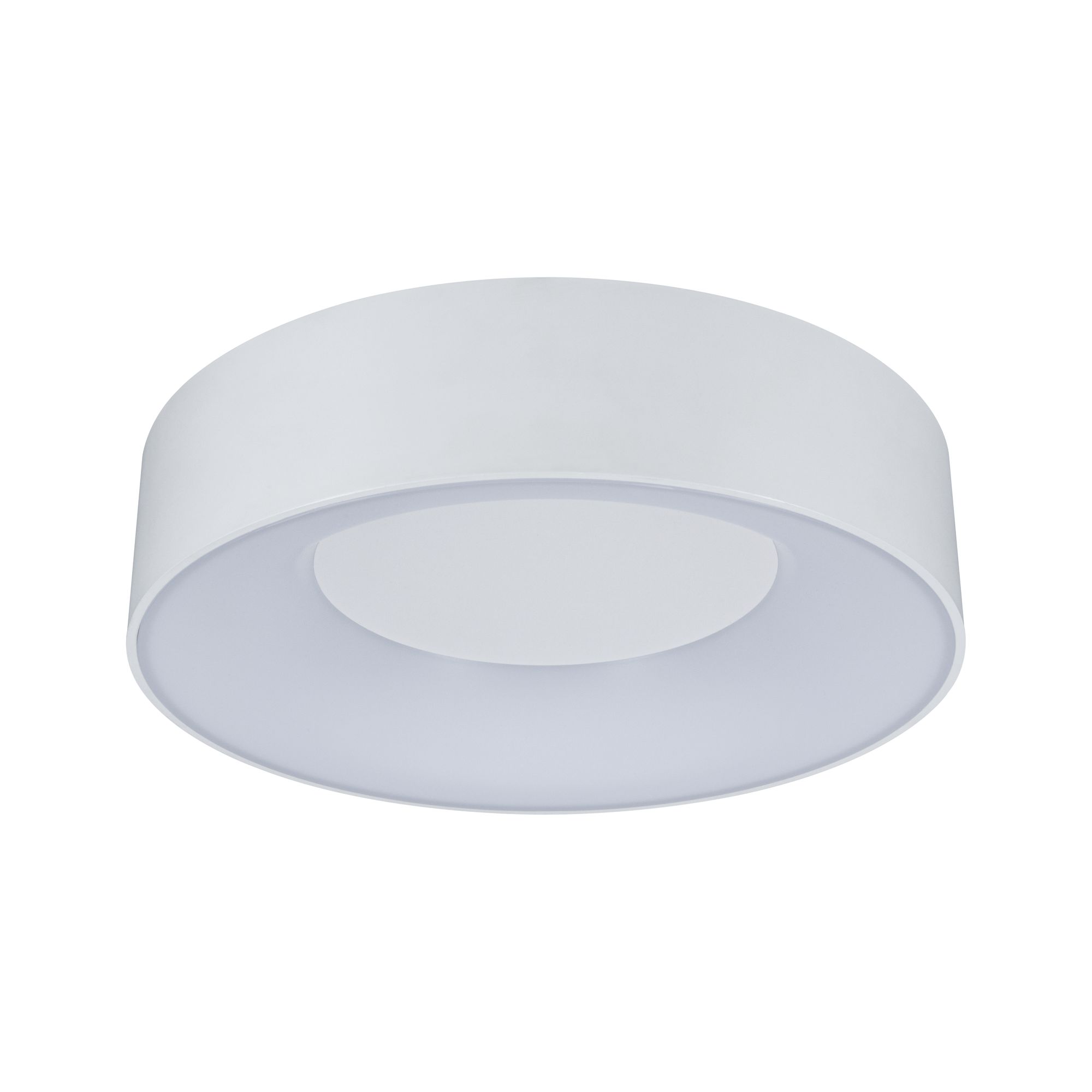 Ronde witte kunststof plafondlamp met energiezuinige LED-techniek voor woonruimtes