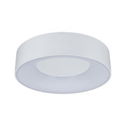 Round white plastic ceiling light with energy-saving LED technology for home lighting