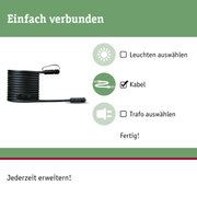 Schwarzes Verlängerungskabel mit Steckverbindern für flexible Beleuchtungsinstallation und Kabelmanagement
