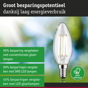 Energiezuinige heldere LED-kaarslamp met zilveren voet en ultra-efficiënte lichttechnologie