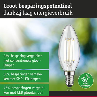 Energiezuinige LED-lamp met helder glas en schroefsokkel, ultra-efficiënte verlichting
