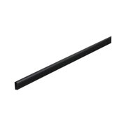 Slim black LED light bar made of aluminum for modern indoor lighting and accent highlights.