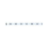 Witte LED-lichtstrip met meerdere diodes op transparante basis voor flexibele verlichting