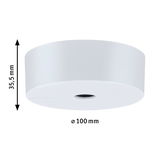 Round white LED ceiling light 100 mm diameter and 35.5 mm height for modern room lighting