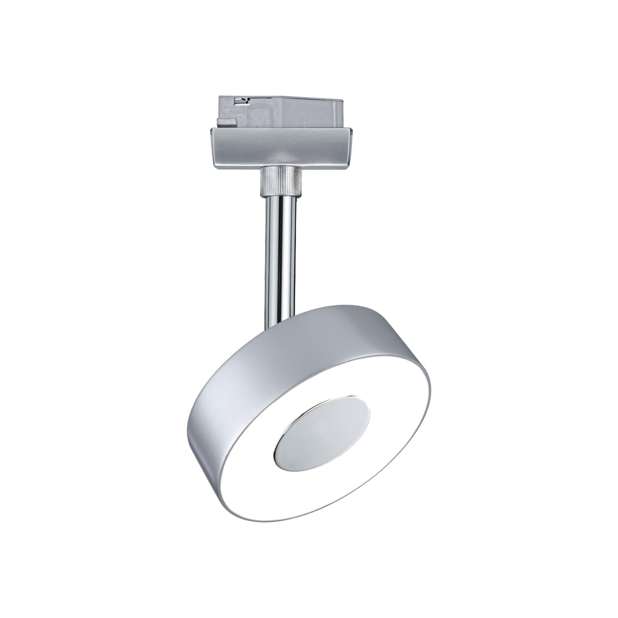 Modern silver metal LED ceiling light with round design for living room lighting