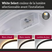 Interrupteur blanc en plastique pour sélectionner la couleur de lumière chaude, neutre ou lumière du jour
