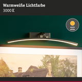 LED-Bilderleuchte in gebürstetem Metall mit warmweißer Lichtfarbe 3000K für Wanddekoration