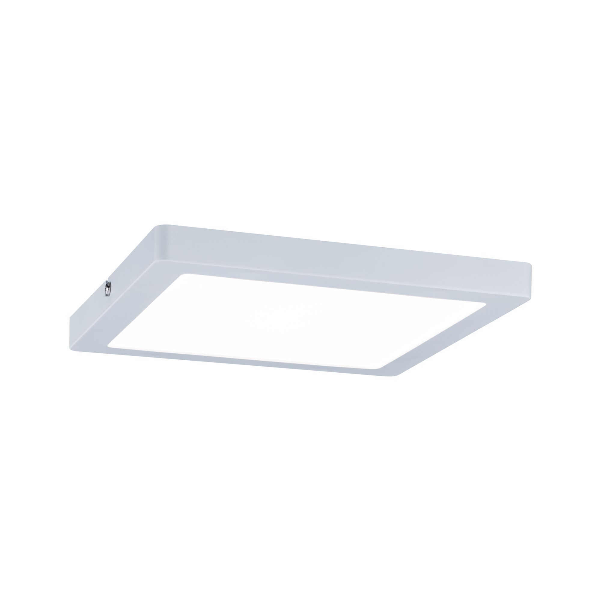 Modern square white metal LED ceiling panel for energy-efficient room lighting