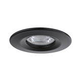Rund sort metal LED-indbygningsspot hus til moderne loftbelysning