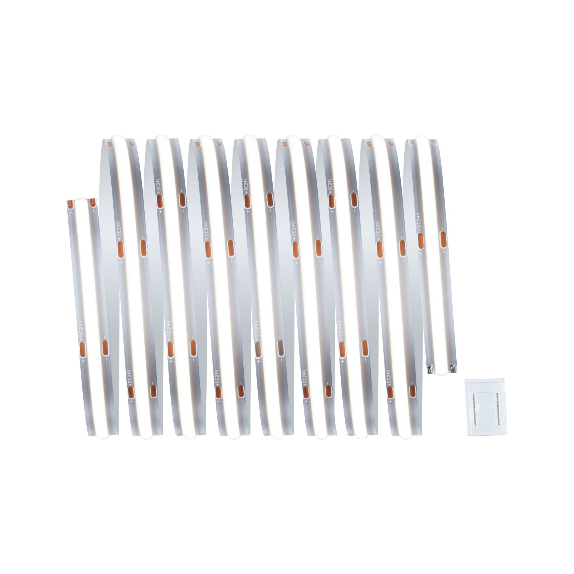 MaxLED 1000 Strip LED Extension COB 2,5m Blanc lumière du jour 30W 1280lm/m 6500K Bande LED flexible blanche avec connecteur transparent pour solutions d'éclairage modernes