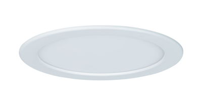 Round white LED recessed panel with slim design for energy-efficient ceiling lighting
