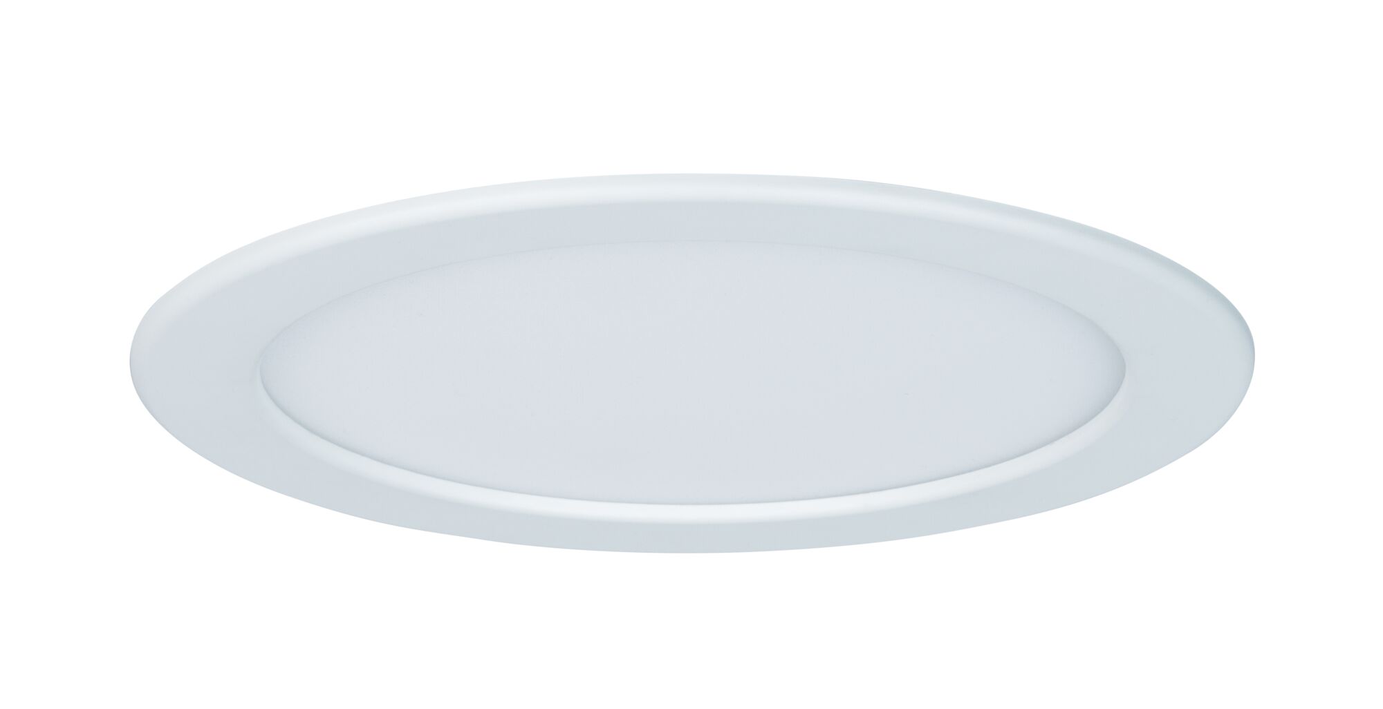Round white LED recessed panel with slim design for energy-efficient ceiling lighting