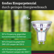 Efficient-Line Standard 230V LED Reflektor GU10 3er-Set 3x450lm 3x2,5W 3000K Silber