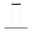 Smart Home Suspension LED BLE Lento 43 W Tunable White gradable réglable en hauteur Suspension LED noire en métal au design fin pour éclairage intérieur moderne