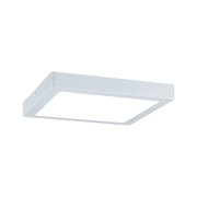 Square white metal LED ceiling light with glare-free illumination for home interiors