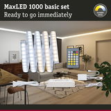 MaxLED 1000 basic set with tunable white LED strips and remote control for versatile home lighting