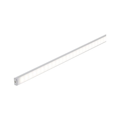 Slim aluminum LED strip with warm white light for modern indoor lighting solutions