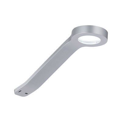 Moderne zilveren metalen LED-wandlamp met ronde kop voor stijlvolle woningverlichting