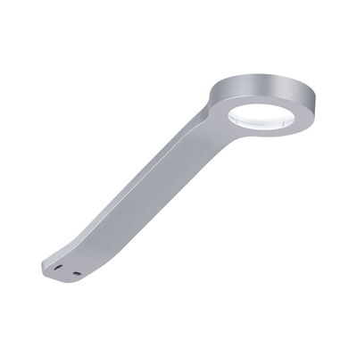 Applique murale LED moderne en métal argenté avec tête ronde pour éclairage intérieur