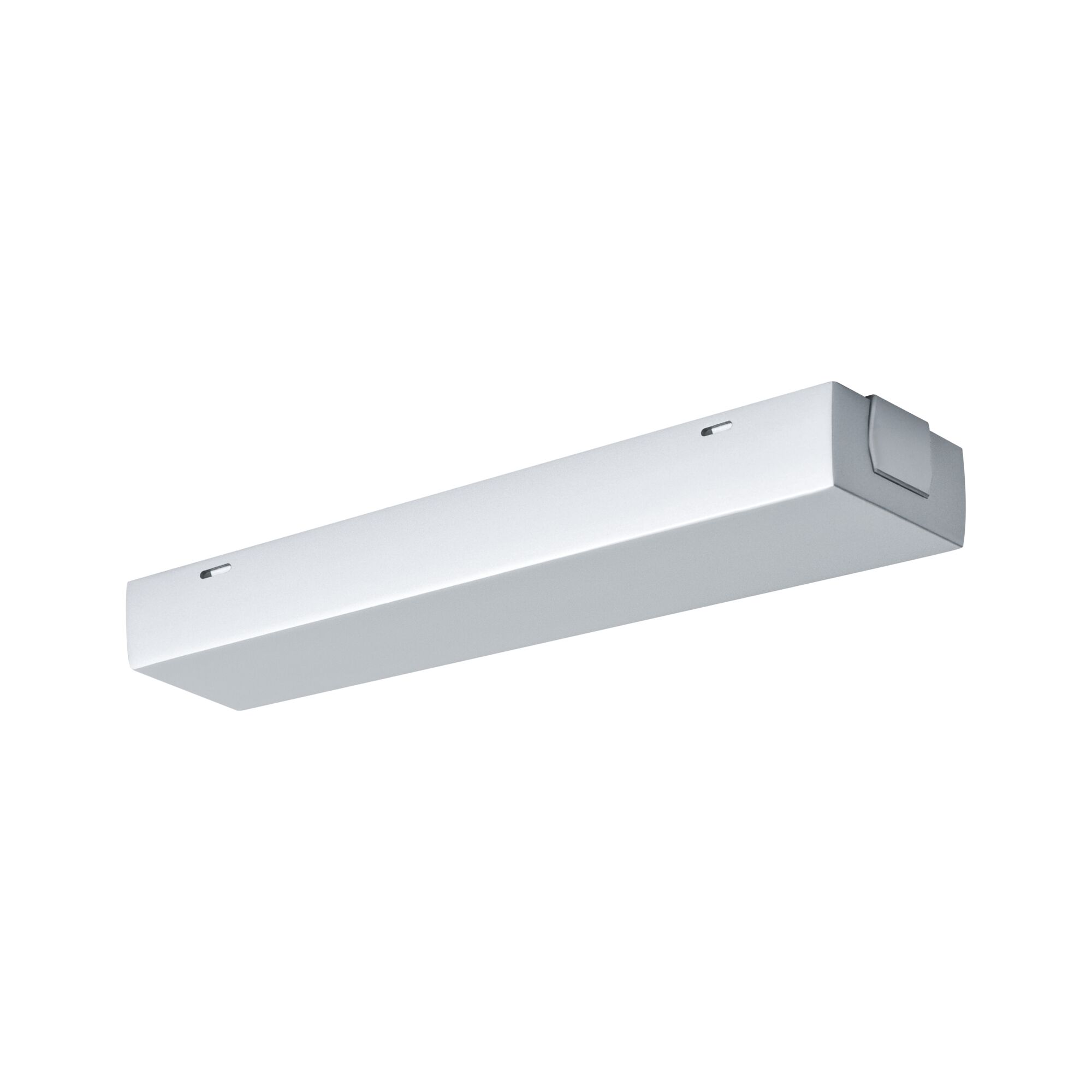 Slim white metal LED under-cabinet light for modern kitchen lighting