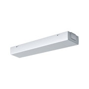 Schlanke weiße LED-Unterbauleuchte aus Metall für moderne Küchenbeleuchtung