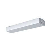 White metal LED under-cabinet light for energy-efficient kitchen lighting