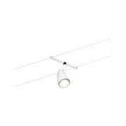 Moderner weißer LED-Schienenstrahler aus Metall für flexible Beleuchtung ohne Leuchtmittel