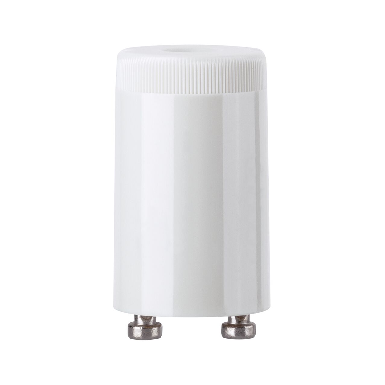 Witte GU10 lampfitting van kunststof met metalen contacten voor LED- en halogeenlampen