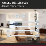 Jeu de connecteurs MaxLED Full-Line COB avec câbles blancs pour systèmes d'éclairage LED
