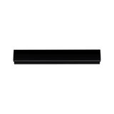 Black aluminum wall light with sleek design for modern indoor lighting and LED technology