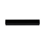 Black aluminum wall light with sleek design for modern indoor lighting and LED technology