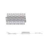 Flexible white LED strip with power supply for modern indoor lighting and decoration