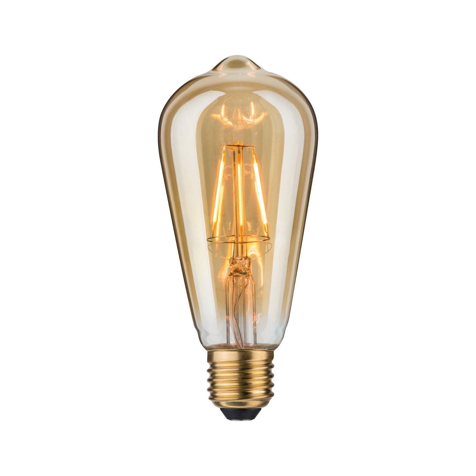 1879 Filament 230 V LED-kolf Rustika E27 250lm 4,4W 1700K Goud