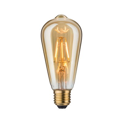 Vintage LED bulb with amber glass and E27 base for decorative lighting and warm ambiance