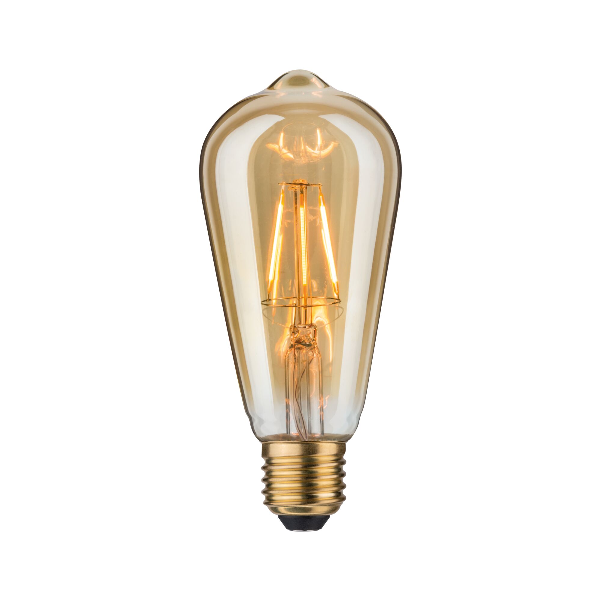 1879 Filament 230V LED Kolben Rustika E27 Non Dim 250lm 4,4W 1700K Gold Vintage LED-Glühbirne mit bernsteinfarbenem Glas und E27-Fassung für dekorative Beleuchtung