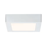 Plafonnier carré blanc en plastique LED avec lumière blanc chaud pour pièces à vivre