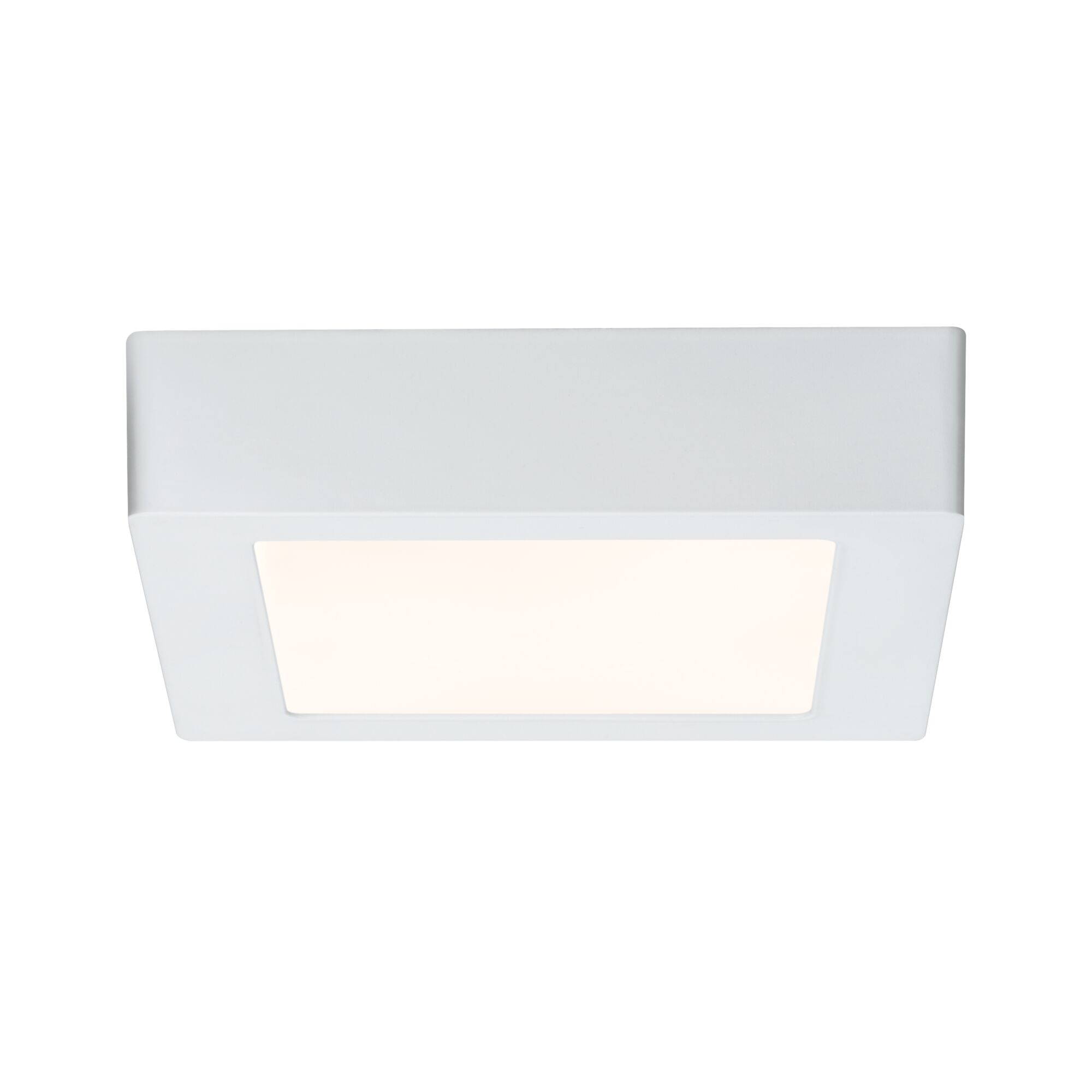 LED-paneel Lunar hoekig 170x170mm 11W 760lm 3000K Wit mat Vierkante witte LED-plafondlamp van kunststof met warm wit licht voor woonruimtes