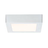 Vierkante witte LED-plafondlamp van kunststof met warm wit licht voor woonruimtes