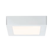 Plafonnier carré blanc en plastique LED avec lumière blanc chaud pour pièces à vivre