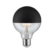 LED bulb with black half-mirror coating and E27 base for energy-efficient lighting