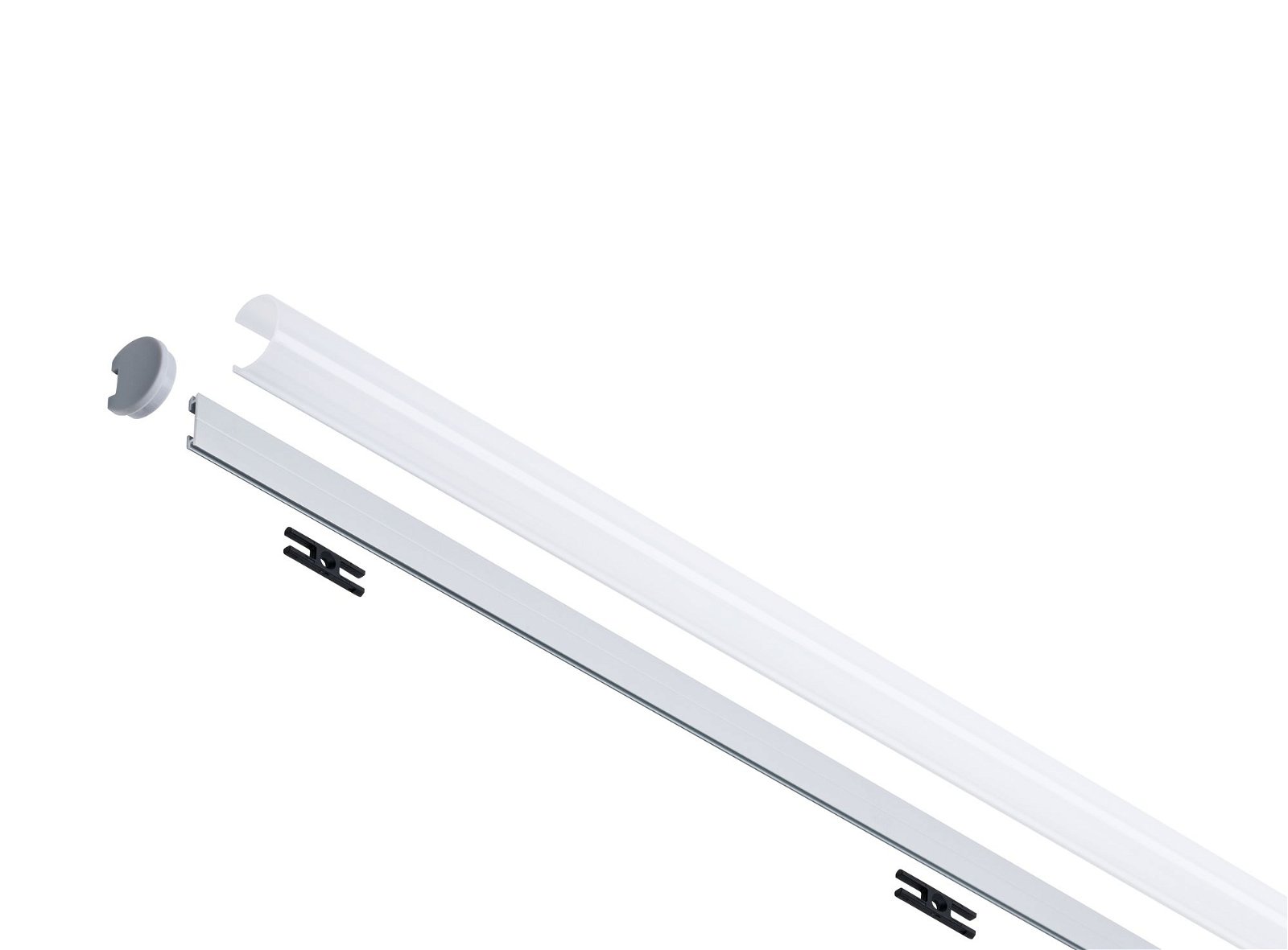 LED Strip profile Tube 2m Anodised aluminium