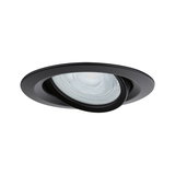 Sort indbygget spotlight i metal med justerbar LED til alsidig indendørs belysning