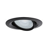 Sort indbygget spotlight i metal med justerbar LED til alsidig indendørs belysning