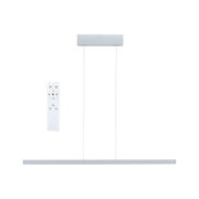 Hvid LED pendel i aluminium med fjernbetjening til dæmpbar belysning i moderne design
